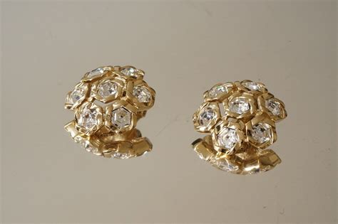 christian dior ohrclips|vintage christian dior earrings.